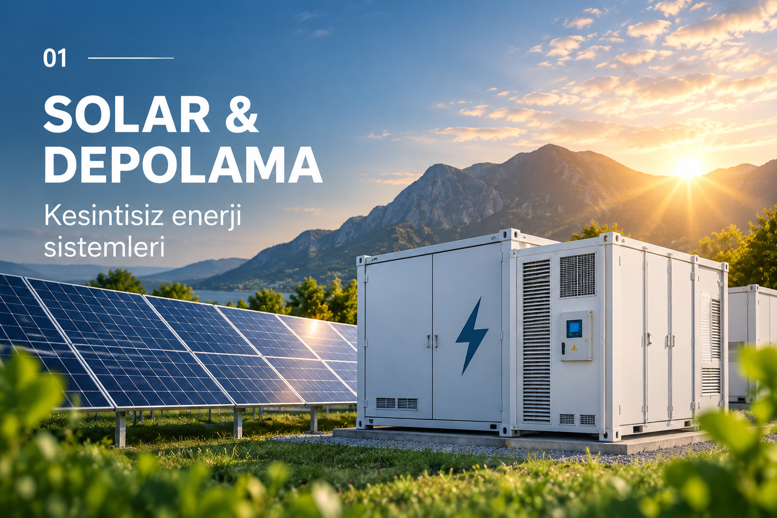 Güneş enerjisi ve enerji depolama sistemi
